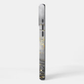 ホワイトマーブル iPhoneケース (左側面)