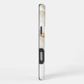 ホワイトマーブル iPhoneケース (右側面)