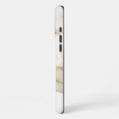 ホワイトマーブル iPhoneケース (左側面)