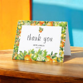 ホワイトミニマエレガントリストフローラ柑橘類 サンキューカード