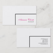 ホワイトミニマエレガントリストモダン平野 名刺 (正面/裏面)