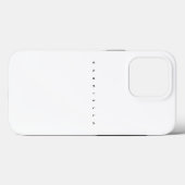 ホワイトミニマモダンリストと美学の名はっきりした前 Case-Mate iPhoneケース (裏面 (横))