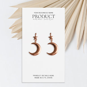 ホワイトミニマモダンリストカスタムディスプレイカード