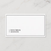 ホワイトミニマモダンリスト 名刺 (正面)