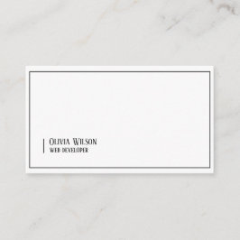 ホワイトミニマモダンリスト 名刺