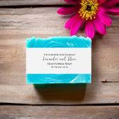 ホワイトミニマリストせっけんのベリーバンド 招待状ベリーバンド