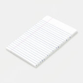 ホワイトミニマリストのブルーカレッジルルド書ズ ポストイット (アングル)