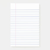 ホワイトミニマリストのブルーカレッジルルド書ズ ポストイット (正面)