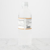 ホワイトミニマリストの蜂の蜜の瓶の周回ラベル ペットボトルラベル (裏面)