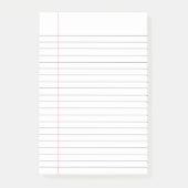 ホワイトミニマリスト大学ルルド書ズ ポストイット (正面)