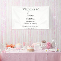 ホワイトミニマルなディナーウェルカムバックドロップ