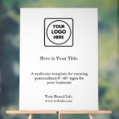 ホワイトミニマルのロゴ | モダンシンプルブランディング アクリルサイン (ニュートラル)