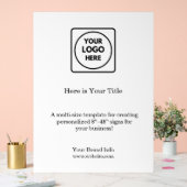 ホワイトミニマルのロゴ | モダンシンプルブランディング アクリルサイン (ウェディング)