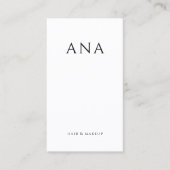 ホワイトミニマルエレガント主義ソーシャルメディアQRコード 名刺 (正面)