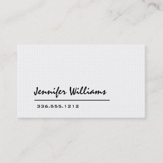 ホワイトミニマルプロフェッショナル名刺 名刺 (正面)