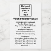 ホワイトミニマルポートレートの製品情報 フードラベル (シングルラベル)