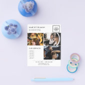 ホワイトミニマルマーケティングフォトフライヤーサロン チラシ (シングル)