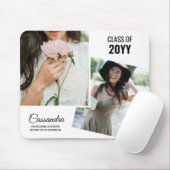 ホワイトミニマル写真二科卒業 マウスパッド (マウス)