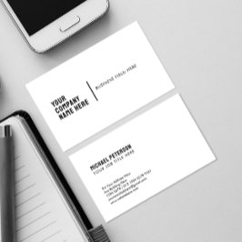 ホワイトミニマル社名 名刺