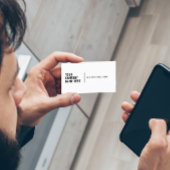 ホワイトミニマル社名 名刺