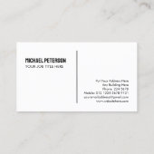 ホワイトミニマル社名 名刺 (裏面)