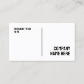 ホワイトミニマル社名 名刺 (正面)