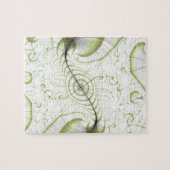 ホワイトミニマル華美デザインギフトアクセサリー ジグソーパズル (横)