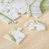 ホワイトミニマル華美デザインギフトアクセサリー ジグソーパズル (側面)