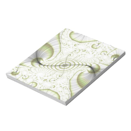 ホワイトミニマル華美デザインギフトアクセサリー ノートパッド (回転)