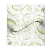 ホワイトミニマル華美デザインギフトアクセサリー ノートパッド (正面)