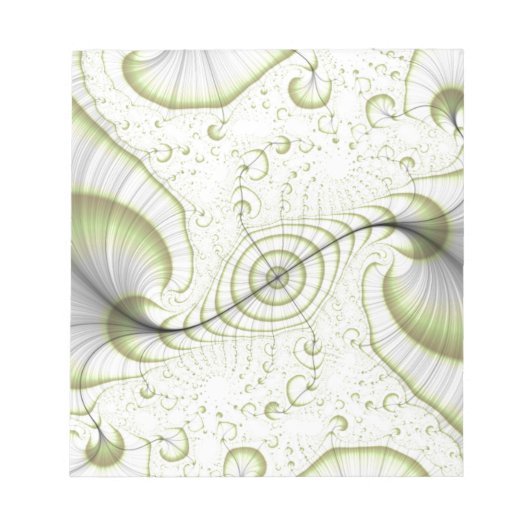 ホワイトミニマル華美デザインギフトアクセサリー ノートパッド (正面)