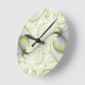 ホワイトミニマル華美デザインギフトアクセサリー ラウンド壁時計 (傾斜)