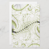 ホワイトミニマル華美デザインギフトアクセサリー 便箋 (正面/裏面)