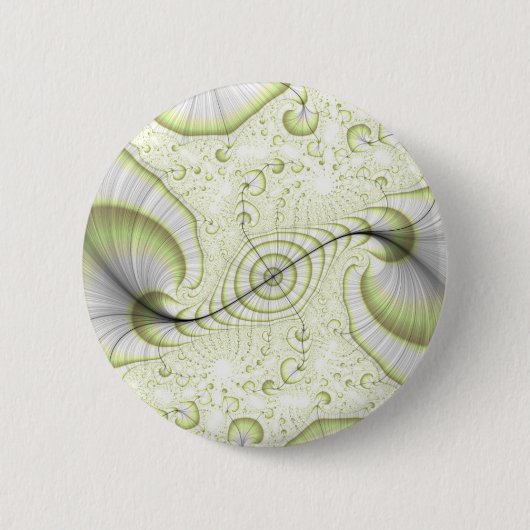 ホワイトミニマル華美デザインギフトアクセサリー 缶バッジ (正面)