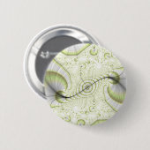 ホワイトミニマル華美デザインギフトアクセサリー 缶バッジ (正面&裏面)