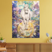 ホワイトミヤの惑星 キャンバスプリント (インサイチュ (リビング))