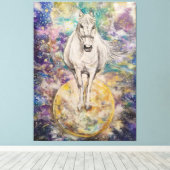 ホワイトミヤの惑星 キャンバスプリント (インサイチュ (ウッドフロア))