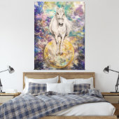 ホワイトミヤの惑星 キャンバスプリント (インサイチュ (寝室))