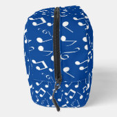 ホワイトミュージカルノートデザインDoppキットバッグ ドップキット (右)