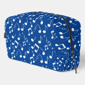 ホワイトミュージカルノートデザインDoppキットバッグ ドップキット (右コーナー)