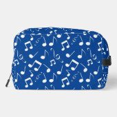 ホワイトミュージカルノートデザインDoppキットバッグ ドップキット (裏面)