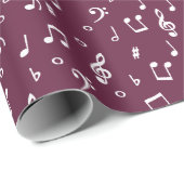 ホワイトミュージカルラッピング紙 ラッピングペーパー (ロールコーナー)