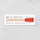 ホワイトミュージックのカラーギターネック先生 スキニー名刺 (正面)