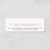 ホワイトミュージックのカラーギターネック先生 スキニー名刺 (裏面)