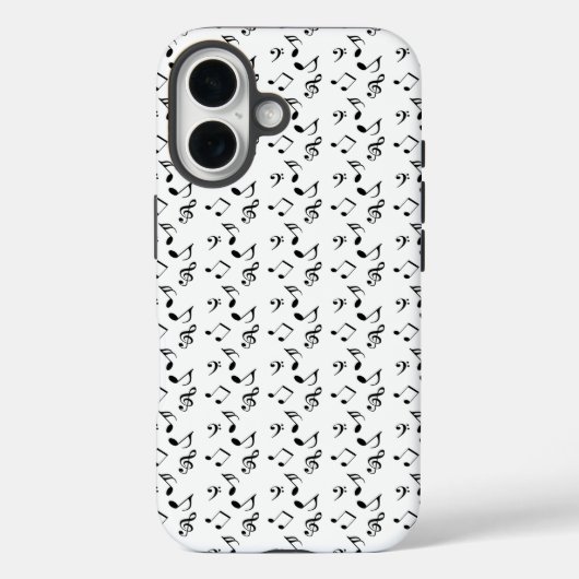 ホワイトミュージックノート Case-Mate iPhoneケース (裏面)