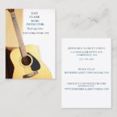 ホワイトミュージック先生/ミュージシャン/アコースティックギター 名刺 (正面/裏面)