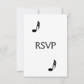 ホワイトミュージック結婚のメニューの選択 出欠カード (裏面)