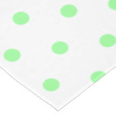ホワイトミントグリーン水玉模様 テーブルクロス (アングル)