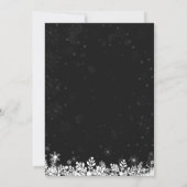 ホワイトメイソンジャールライツスノーフレークスクリスマスパーティー 招待状 (裏面)