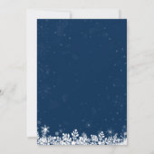 ホワイトメイソンジャールライツスノーフレークスクリスマスパーティー 招待状 (裏面)